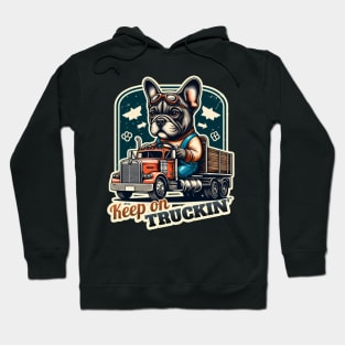 Truck driver French Bulldog Hoodie